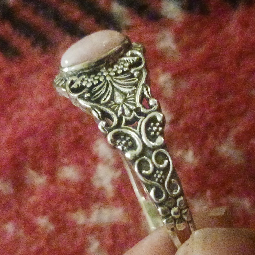!, New!Genuine,Pink opal, 925 Solid, Sterling,bracelet! - Picture 5 of 6